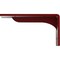 Ekena Millwork Embrey Steel Bracket, Hammered Bright Red 2"W x 8"D x 4 1/4"H BKTM02X08X04EBHRE - alternate 10